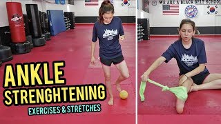 Easy Ankle Strengthening Exercises  Ankle Injury Recovery Taekwondo [upl. by Neret]