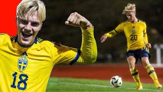 Lucas Bergvall Debut For Sweden vs Estonia 2024 [upl. by Lewis68]