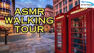 ASMR Walking Tour Of LONDONS Busy Streets Traffic 2024 [upl. by Emirej]