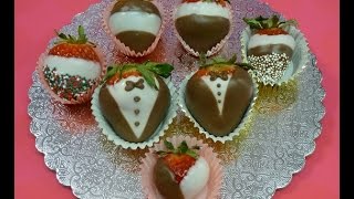 COMO HACER FRESAS CUBIERTAS DE CHOCOLATE Técnica fácil 🍓🍫 [upl. by Sigismond236]