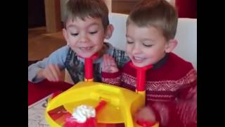 Brothers Play Pie Face Game [upl. by Rosinski]