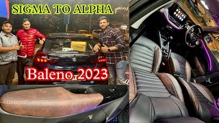 2023 Maruti Baleno Modification  Sigma To Alpha Conversion  Nexa OEM Accessories  Baleno Modified [upl. by Audres]