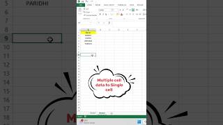 Copy Multiple Cell Data and Paste into a Single Sheet in Excel excel [upl. by Damian162]