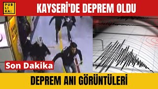 Son dakika Kayseride deprem anı kamerada  51 [upl. by Arahas403]