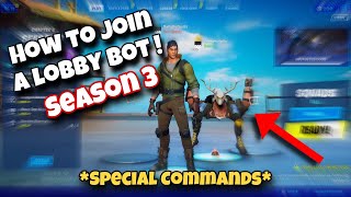 How to use a lobby bot  Fortnite Chapter 2 Season 3 [upl. by Llednek]