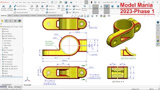 Solidworks Model Mania 2023 Phase 1 [upl. by Ennelram939]