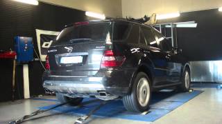 Mercedes ML 320 cdi 224cv  270cv reprogrammation moteur dyno digiservices [upl. by Brandwein]