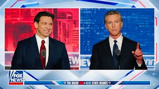 NEWSOM V DESANTIS DEBATE REACTION [upl. by Mcgill]