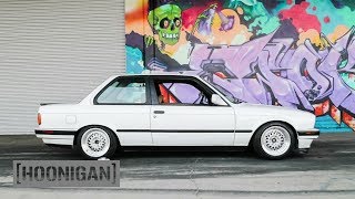 HOONIGAN DT 041 BMW E30 Coilover Install Birthday Surprise [upl. by Danica]