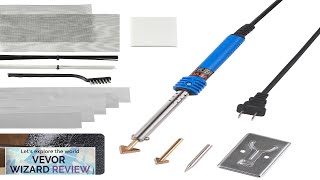 VEVOR Plastic Welding Kit 100W Plastic Welder Soldering Iron Gun Car Bumper Review [upl. by Ennobe]