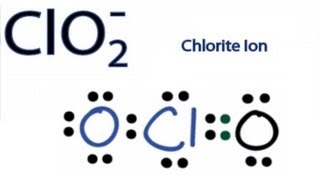 ClO2 Lewis Structure  How to Draw the Lewis Structure for ClO2 Chlorite Ion [upl. by Karlan604]