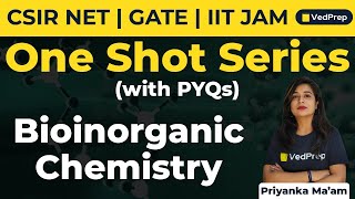 Bioinorganic Chemistry One Shot Series  PYQs  CSIR NET  GATE  IIT JAM  VedPrep Chem Academy [upl. by Nylirehs331]