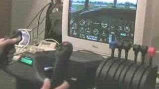 Saitek Flight Yoke and Quadrant  4 engine [upl. by Florian958]