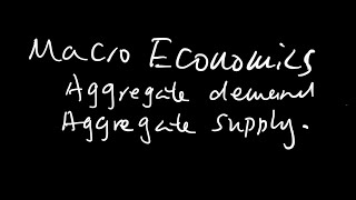 Macroeconomics Aggregate demand and supply Living standards Business cycle Circular flow diagram [upl. by Aloivaf480]