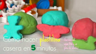 PLASTILINA CASERA en 5 minutos SIN COCCIÓN Biodegradable  Trucos de Familia [upl. by Ellasal669]