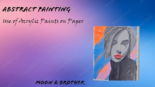 Complete Guide of making abstract Painting for beginners Demonstration in Acrylics  Relaxing [upl. by Lorilyn775]