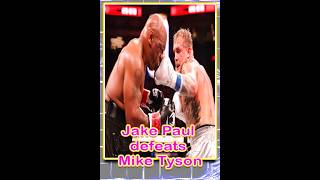 Jake Paul vs Mike Tyson Jake Paul defeats Mike Tyson akePaulVsMikeTyson worldbreakingstories [upl. by Ibrik929]