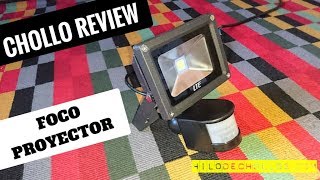 Interesante foco proyector LED con sensor de movimiento 10 W Chollo review [upl. by Linnie260]