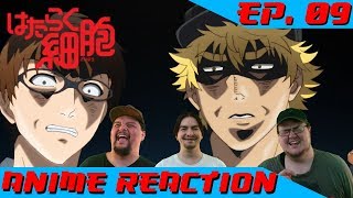 YARE YARE KILLER T  Anime Reaction Hataraku Saibou Ep 09 [upl. by Thilde]