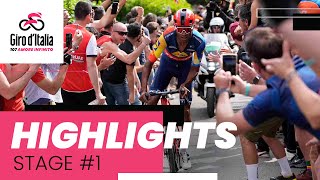 Giro dItalia 2024  Stage 1 Highlights [upl. by Nnaerb]