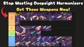 Ultimate Crafting Gun Tier List for Beginners  Destiny 2 [upl. by Lelia261]