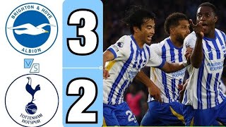 Brighton V Tottenham 32 Match Highlights [upl. by Hannahs613]