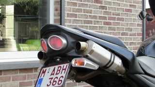 Suzuki gsr 600 with Leovince slipon exhaust no dbkiller [upl. by Trinia]