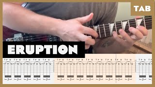 Van Halen  Eruption  Guitar Tab  Lesson  Cover  Tutorial [upl. by Bouton]