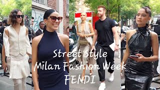 FENDI SS24 What People Are Wearing Milan Fashion Week Street Style Trends MFW23 September 2023 [upl. by Daveta]