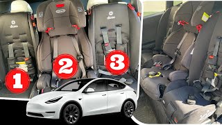 3 Across Car Seat that fits in a Tesla Model Y 5Seater [upl. by Wiencke909]