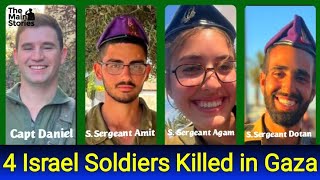 🚨 4 Israeli Soldiers Killed in Southern Gaza Fighting [upl. by Iams]