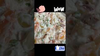 Yummiest Homemade Russian salad trending 1000subscriber viralshort food saladlover love [upl. by Shulman]