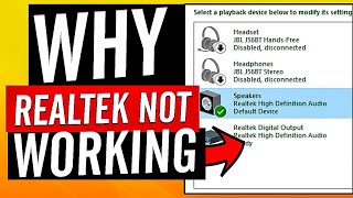 Why is Realtek microphone not working on Windows 11 [upl. by Tima]