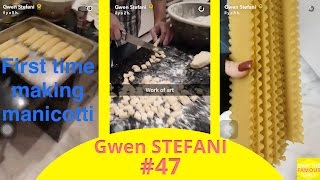 Gwen Stefani cooking on Christmas Day  snapchat  december 25 2016 [upl. by Nylaehs400]