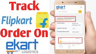 How To Track Order On Flipkart By Tracking Id  Ekart Logistics Tracking Flipkart [upl. by Ecirted]