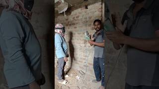 ▶️ Electric Wiring for wall cutting shortsfeed electrical viralvideo sep 272024 [upl. by Aeslahc]