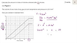 Volumes of gases single science higher tier  exam question walkthroughs [upl. by Innig]