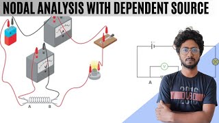 Nodal Analysis with Dependent Source  Sourav [upl. by Travers]