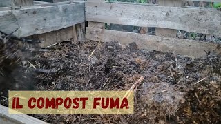 Compost che fuma La prima fase aerobica del compostaggio la bioossidazione [upl. by Polard879]