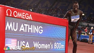 Athing Mu delivers best 800m of 2022 in dominant Rome Diamond League victory  NBC Sports [upl. by Colligan579]