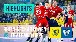 Highlights Rhein Neckar Löwen  TBV Lemgo Saison 202324 [upl. by Marji709]