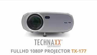 TECHNAXX FULLHD 1080P PROJECTOR TX177 ENGLISH [upl. by Eliseo]