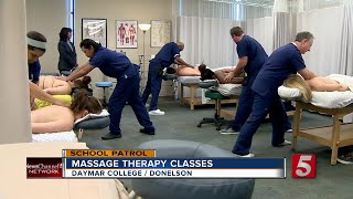 Students Learn Massage Therapy At Daymar College [upl. by Melinda]