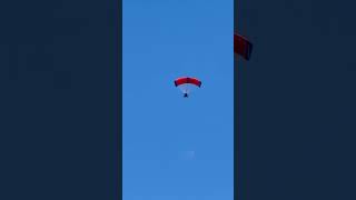 Paramotor flying over Towyn north Wales shorts [upl. by Mehta]