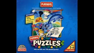 Opening To Playskool Puzzles 1995 PC CDRom [upl. by Gleeson]