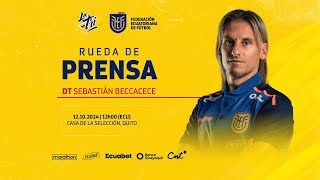 EN VIVO  Rueda de Prensa  Sebastián Beccacece Director Técnico de La Tri [upl. by Caitrin]