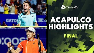 Alex De Minaur vs Casper Ruud For The Title 🏆  Acapulco 2024 Final Highlights [upl. by Attenyl]