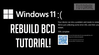 How to Rebuild BCD or Boot Configuration Data File in Windows 1110 Tutorial [upl. by Naivart]