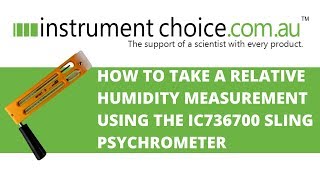 How to Take a Relative Humidity Measurement Using the IC736700 Sling Psychrometer [upl. by Dnanidref]