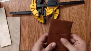 Embossing Trick and leather bound note book [upl. by Sprage]